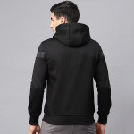 Men Black Solid Bomber