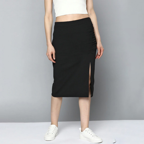 http://235429.01spn.group/products/women-black-pure-cotton-solid-ruched-straight-skirt