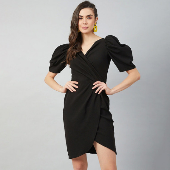 http://235429.01spn.group/products/black-tulip-wrap-dress-with-volume-sleeves