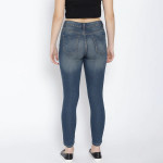 Women Navy Blue Slim Fit High-Rise Clean Look Jeans