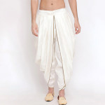 Men White Solid Dhoti