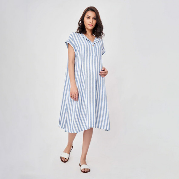 http://235429.01spn.group/products/blue-striped-maternity-shirt-midi-dress