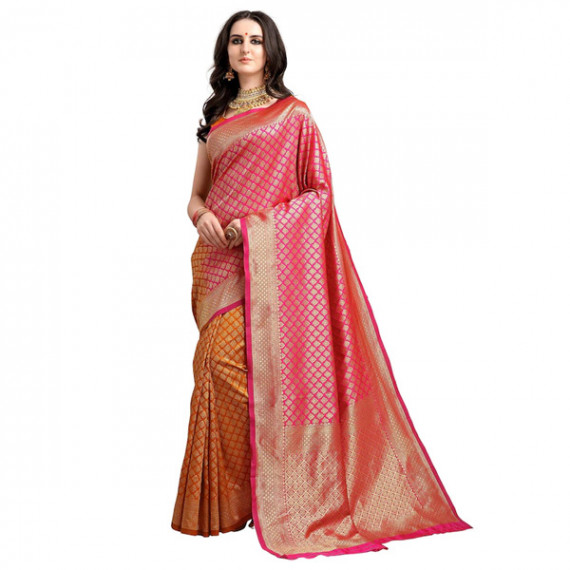 http://235429.01spn.group/products/pink-mustard-yellow-ethnic-motifs-woven-design-half-half-kanjeevaram-saree