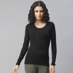 Women Pack of 2 Self Design Thermal Top