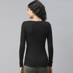 Women Pack of 2 Self Design Thermal Top